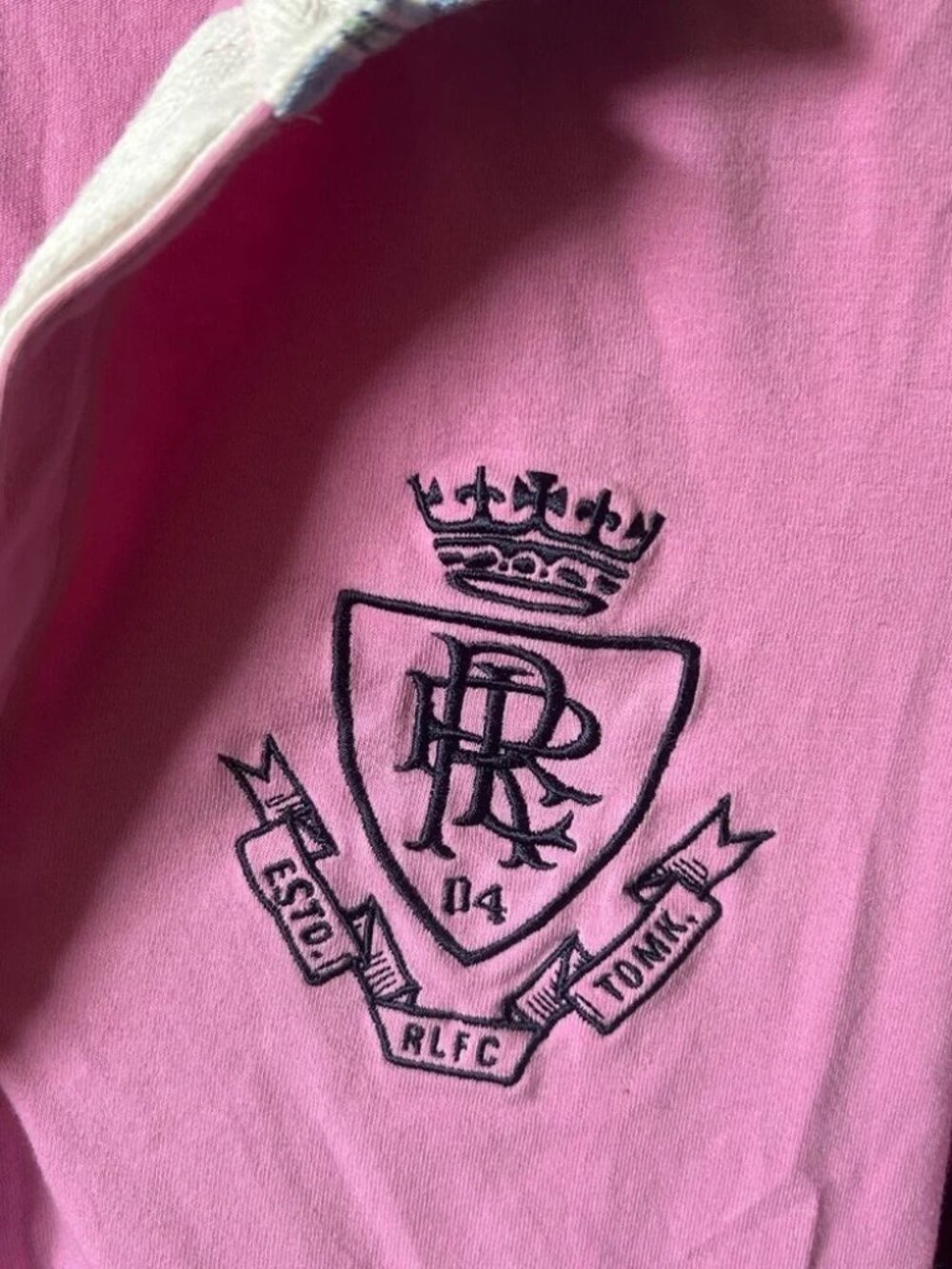 Classic Rugby Ralph Lauren Pink Crest Rugby Polo - Picture 3 of 6